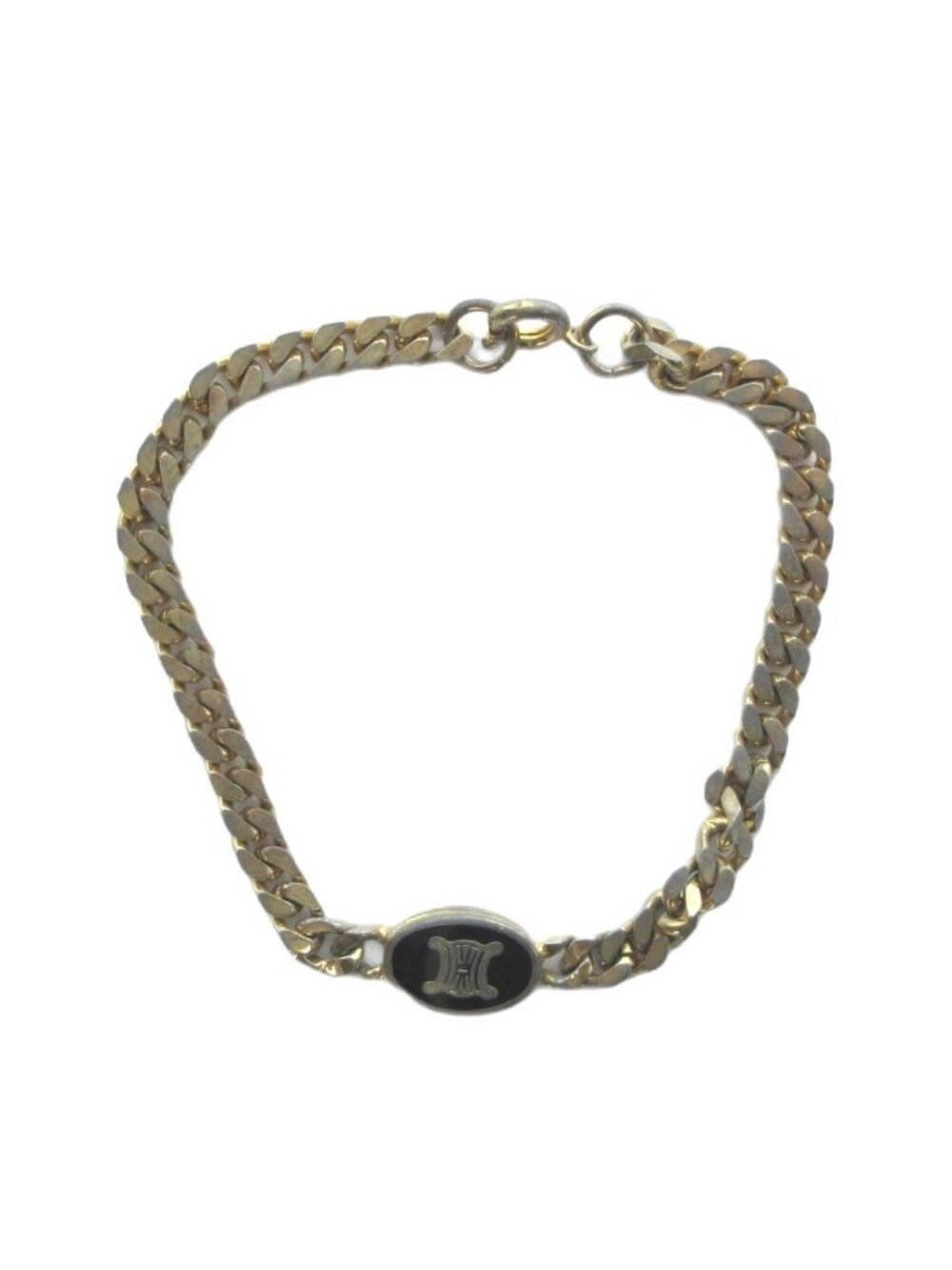 Celine Bracelet Bangle Logo Gold